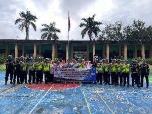Peduli Keselamatan, Satlantas Polres Way Kanan Adakan Police Goes To School