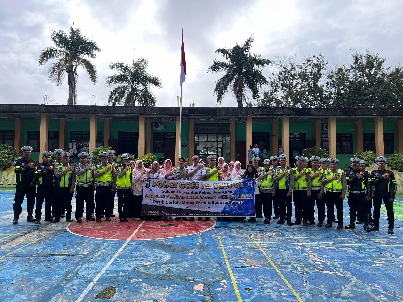 Peduli Keselamatan, Satlantas Polres Way Kanan Adakan Police Goes To School
