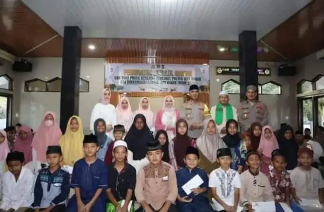 Polres Way Kanan Gelar Peringatan Nuzulul Qur’an dan Buka Bersama Anak Yatim