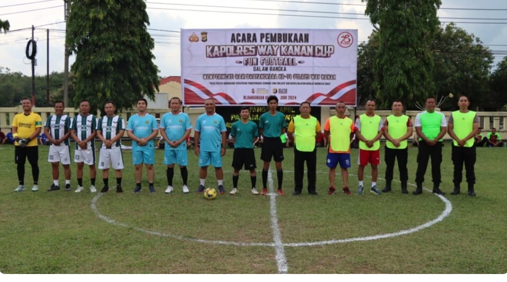 HUT Bhayangkara ke-78, Polres Waykanan Gelar Turnament Futsal