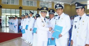 Bupati Way Kanan Kukuhkan Penyesuaian Masa Jabatan Kakam
