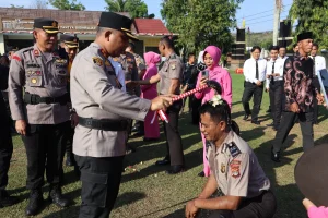 33 Porsonel Polres Way Kanan Naik Pangkat