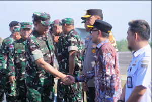 Bupati Adipati Sambut Kunker Panglima TNI Dalam Rangka LATGABMA SGS 2024