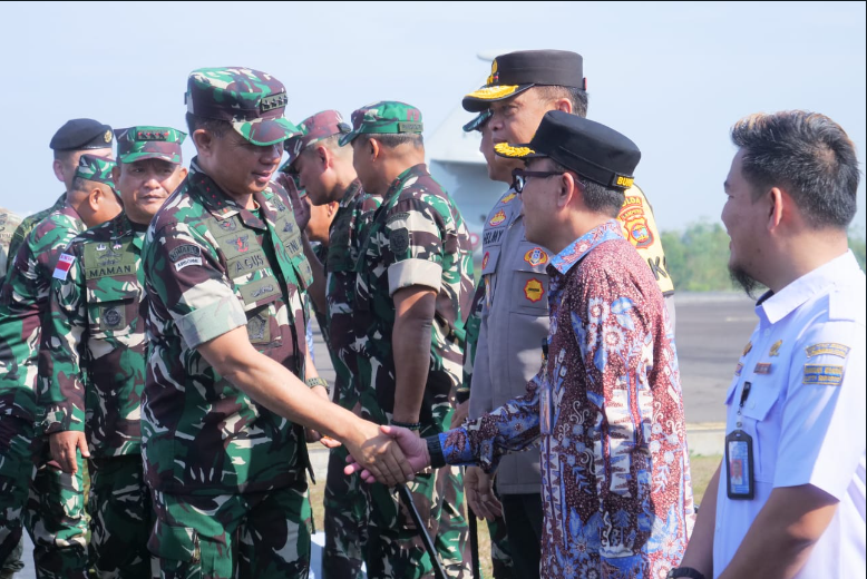 Bupati Adipati Sambut Kunker Panglima TNI Dalam Rangka LATGABMA SGS 2024