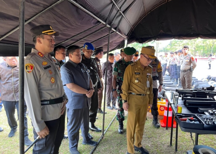 Polres Way Kanan Laksanakan Apel Gelar Pasukan Operasi Mantap Praja 2024