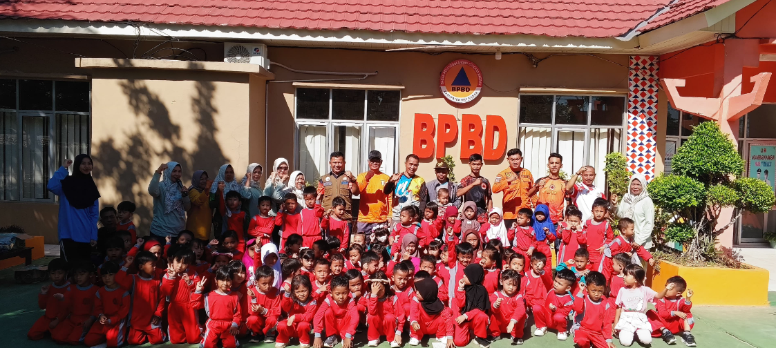 Edukasi Kebencanaan Di Usia Dini, BPBD Way Kanan Kenalkan Alat dan Tindakan Penyelamatan